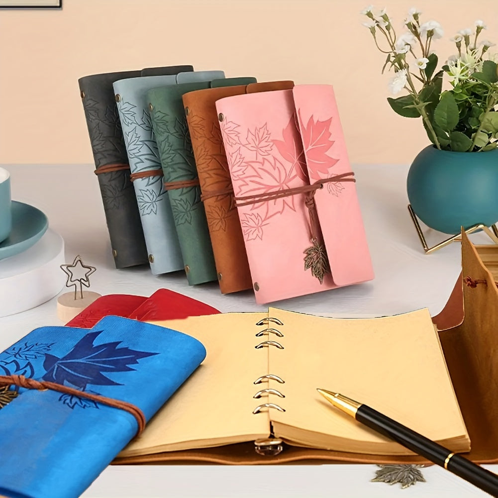 Retro Leaf Spiral Bound Notebook