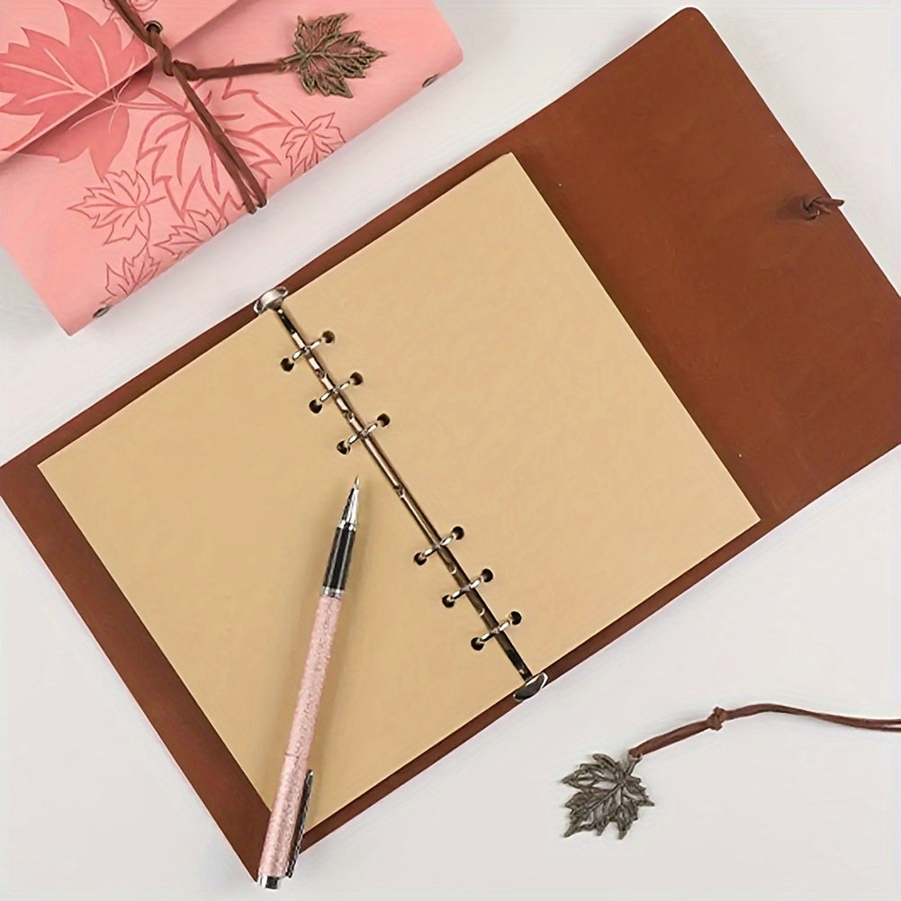 Retro Leaf Spiral Bound Notebook