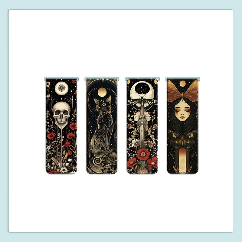 Enchanted 4pcs Magnetic Bookmarks