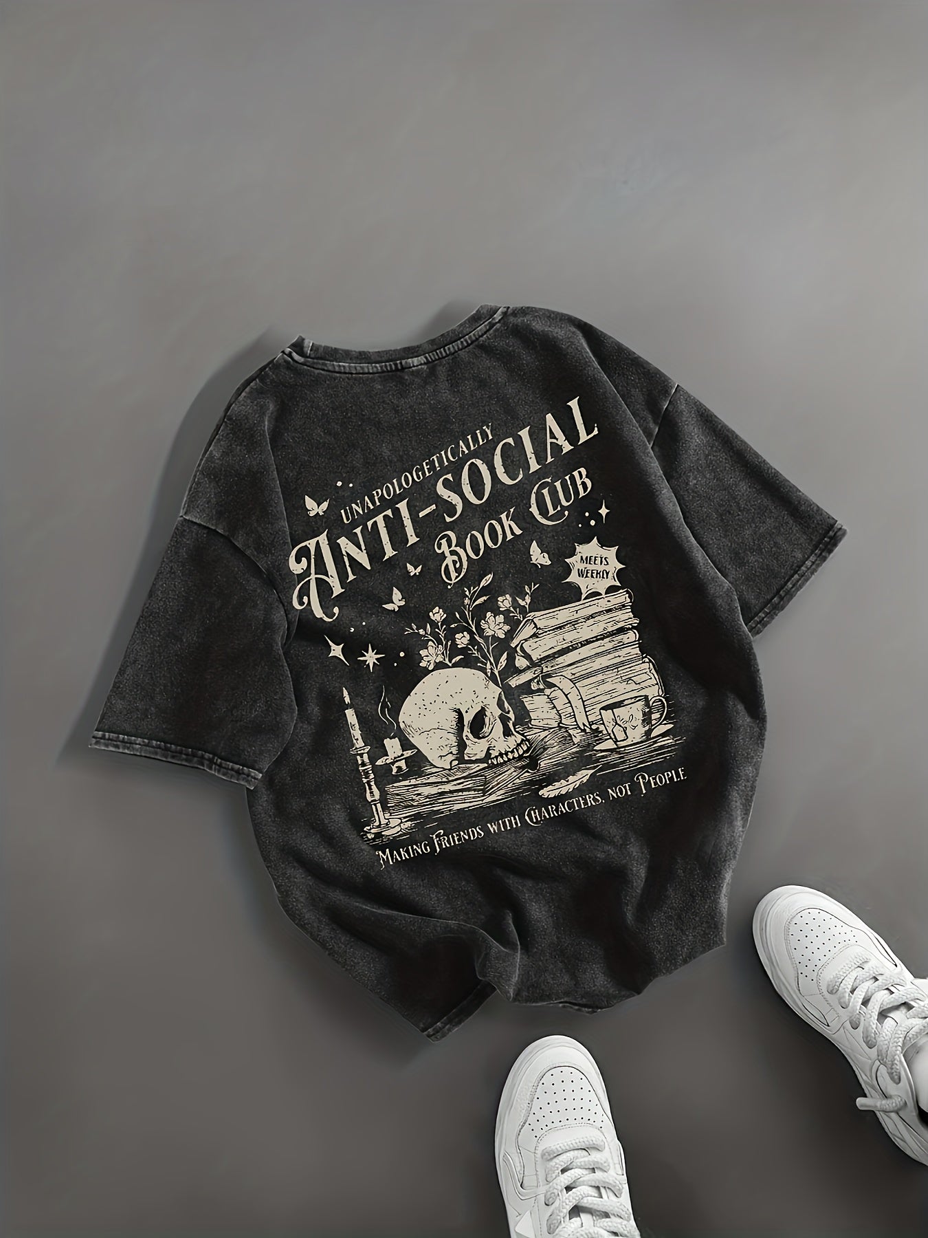 "Unapologetically Anti-Social Book Club" Tee
