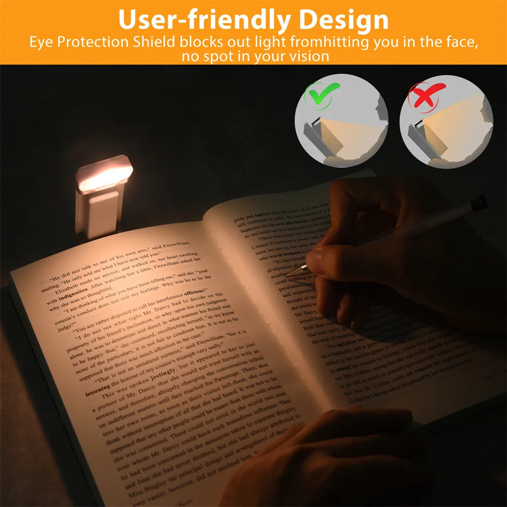 Clip-on Bookmark Book Light