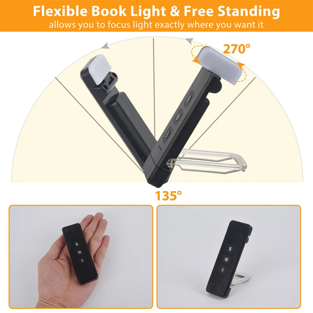 Clip-on Bookmark Book Light
