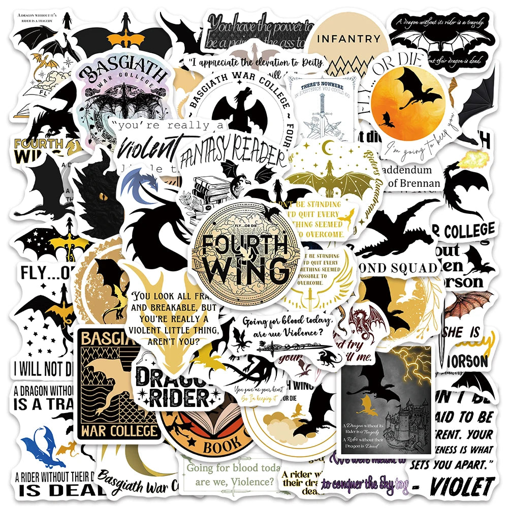 50PCS Smutty Dark Romance Bookish Stickers