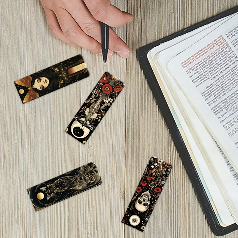 Enchanted 4pcs Magnetic Bookmarks