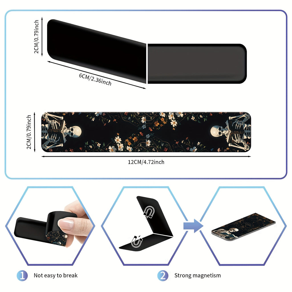 12pcs Skeleton Magnetic Bookmarks