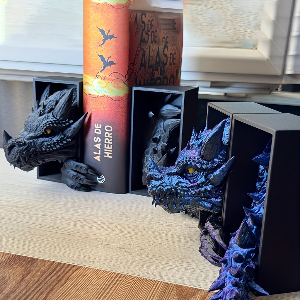 2pcs Bookshelf Dragon Decor