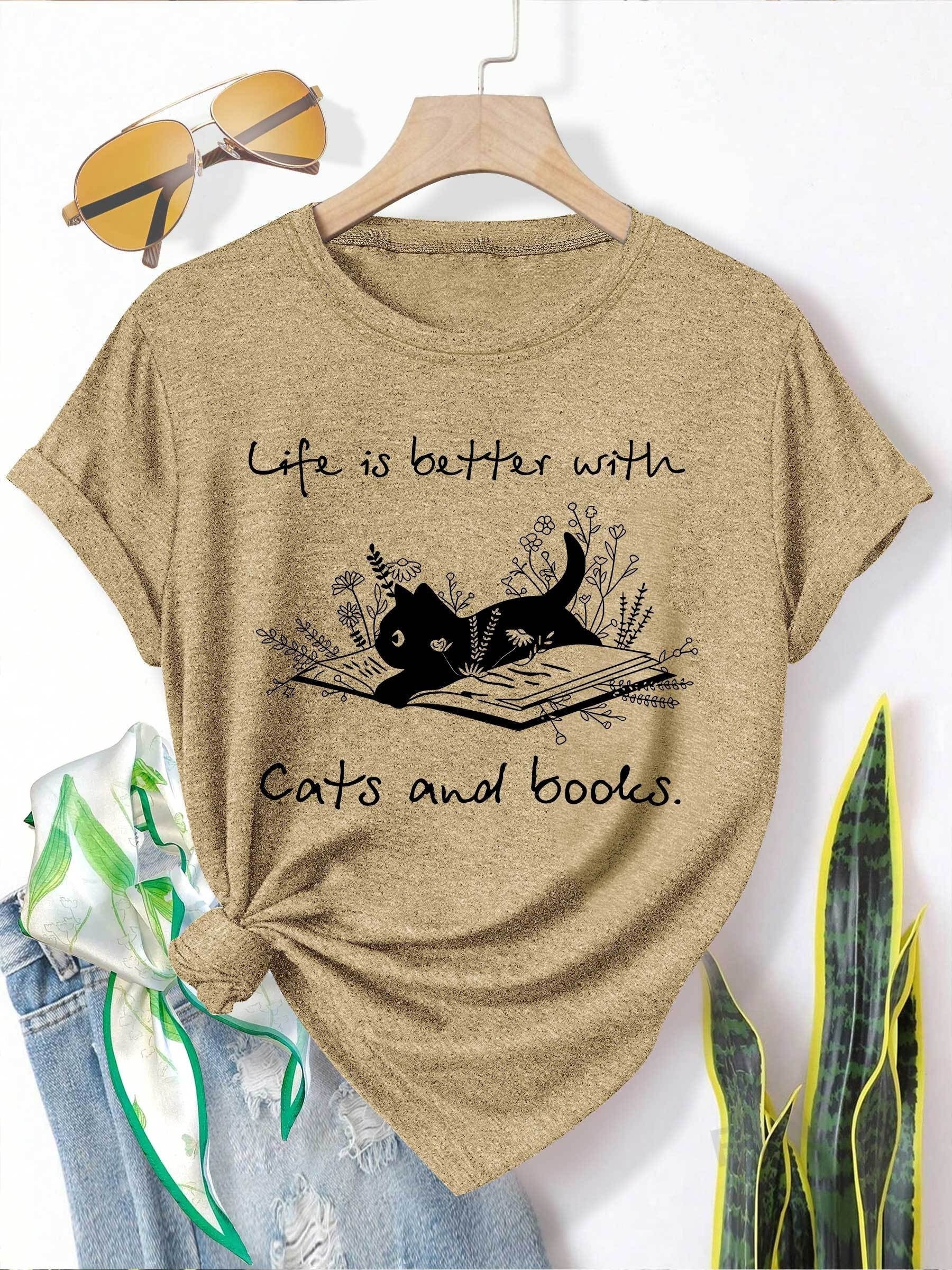 Women's Vintage Cat Lover T-Shirt